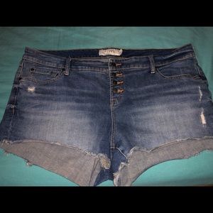 Torrid Blue Short Shorts